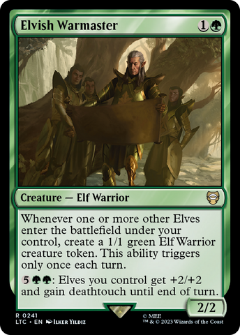 {R} Elvish Warmaster [The Lord of the Rings: Tales of Middle-Earth Commander][LTC 241]