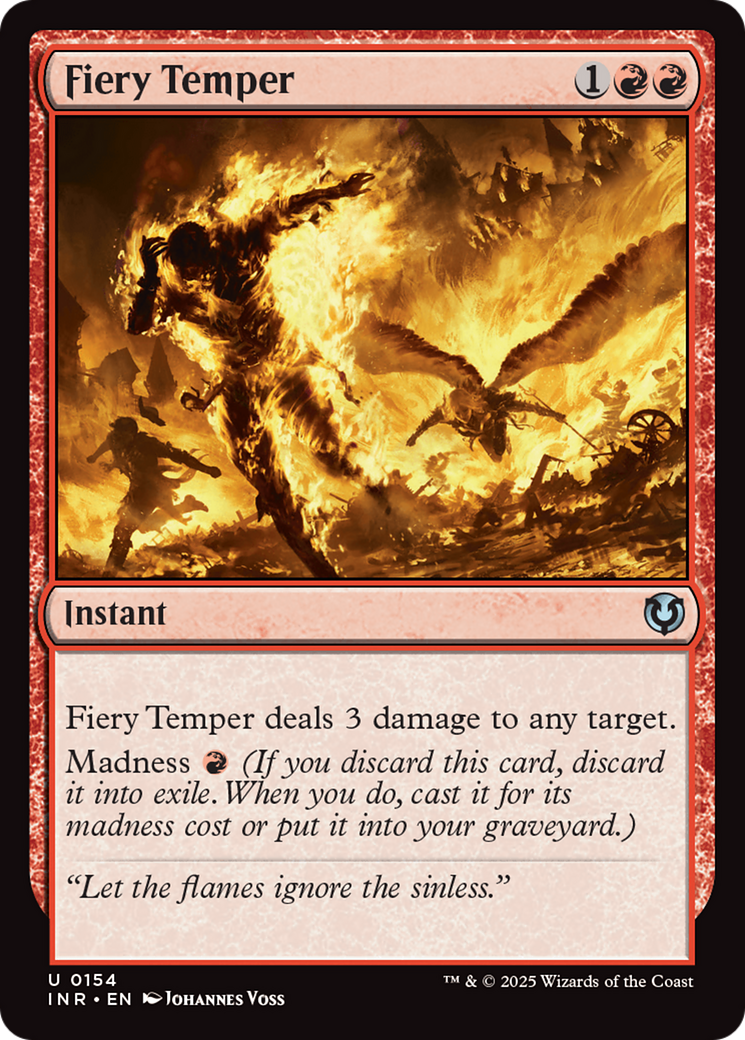 {C} Fiery Temper [Innistrad Remastered][INR 154]