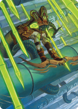 {A} Bamboo Grove Archer Art Card [Kamigawa: Neon Dynasty Art Series][ANEO 020]