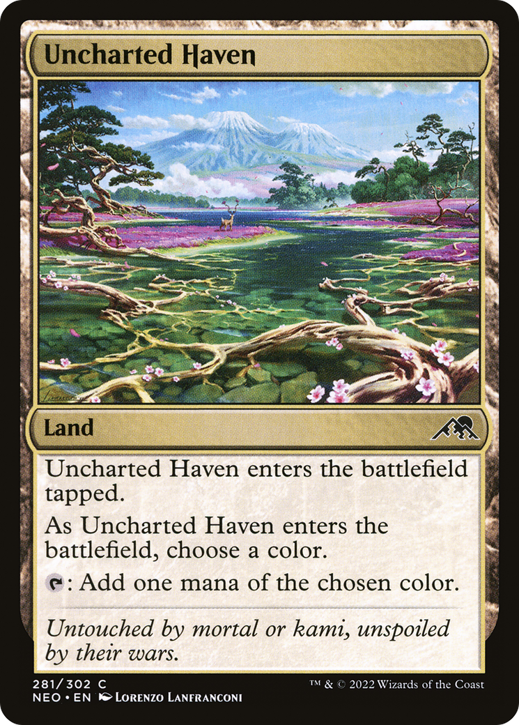 {C} Uncharted Haven [Kamigawa: Neon Dynasty][NEO 281]