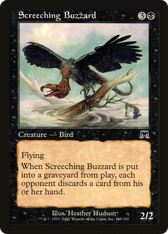 {C} Screeching Buzzard [Onslaught][ONS 165]