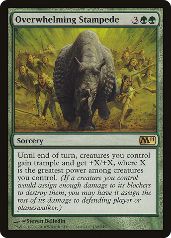 {R} Overwhelming Stampede [Magic 2011][M11 189]