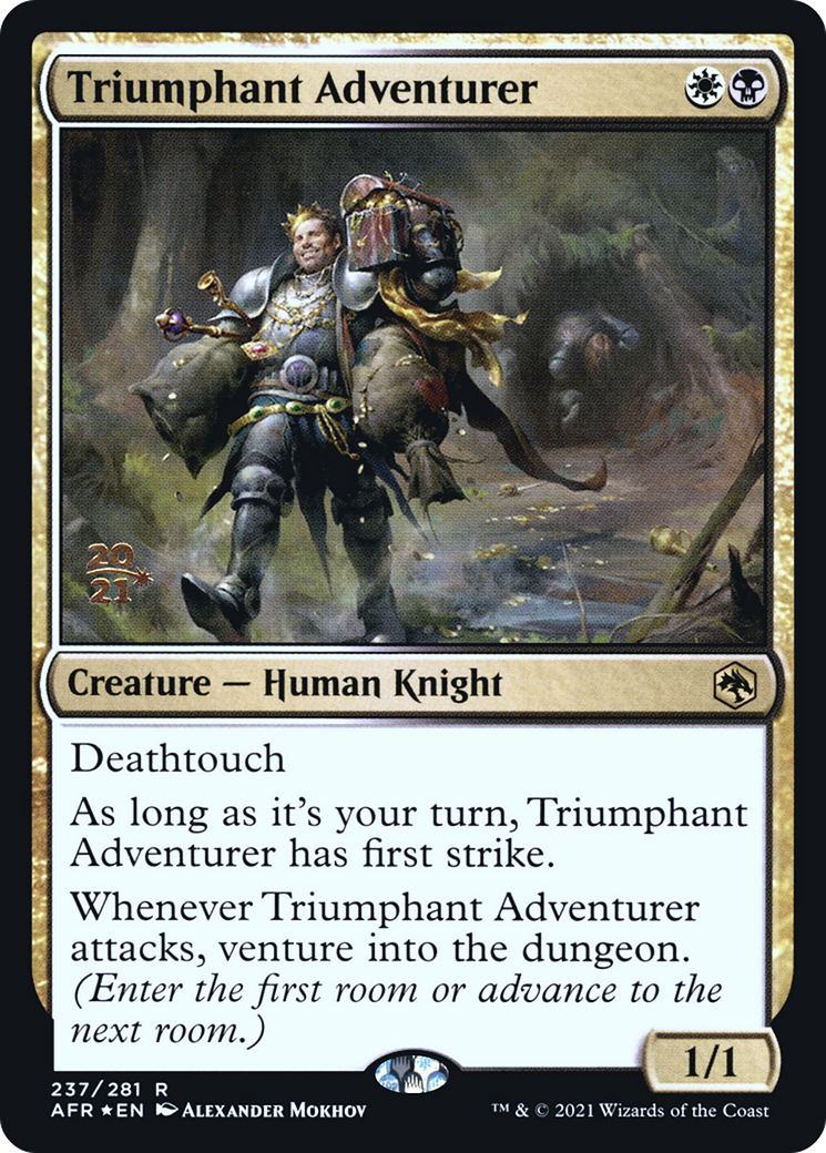 {R} Triumphant Adventurer [Dungeons & Dragons: Adventures in the Forgotten Realms Prerelease Promos][PR AFR 237]