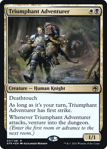 {R} Triumphant Adventurer [Dungeons & Dragons: Adventures in the Forgotten Realms Prerelease Promos][PR AFR 237]