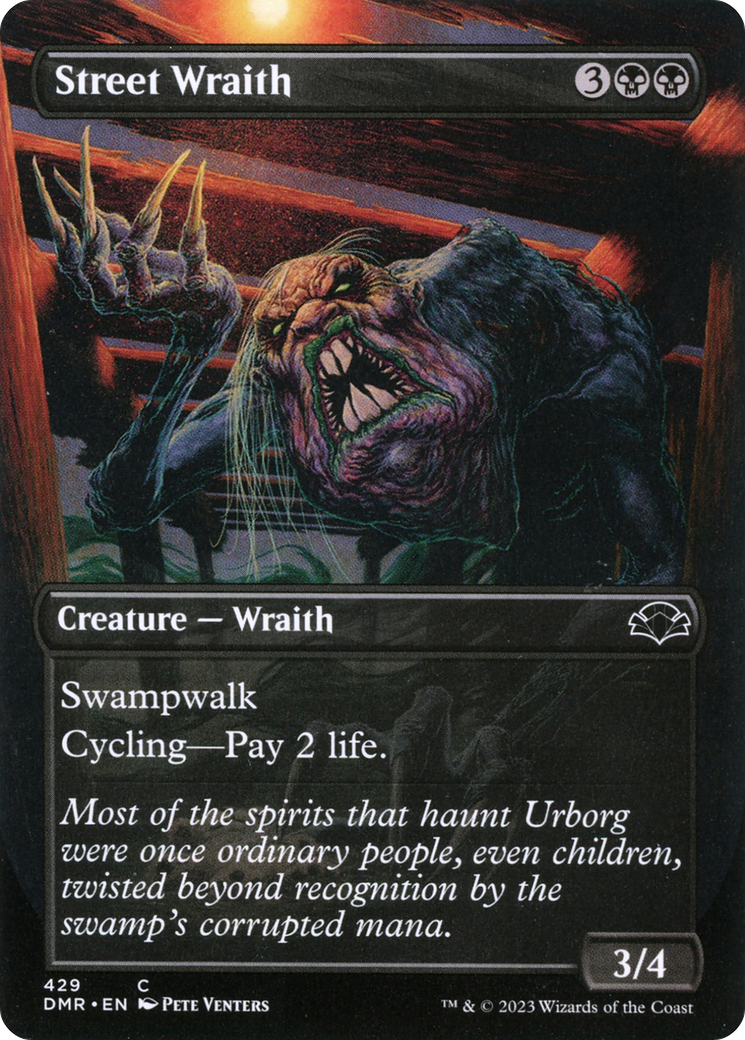 {C} Street Wraith (Borderless Alternate Art) [Dominaria Remastered][DMR 429]