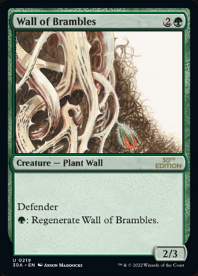 {C} Wall of Brambles [30th Anniversary Edition][30A 219]