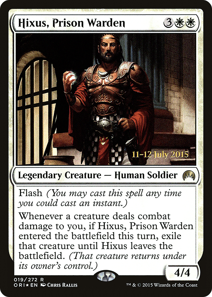 {R} Hixus, Prison Warden [Magic Origins Prerelease Promos][PR ORI 019] - Misty Mountain Games