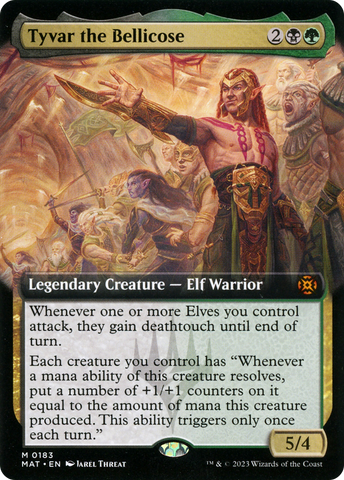 {R} Tyvar the Bellicose (Extended Art) [March of the Machine: The Aftermath][MAT 183]