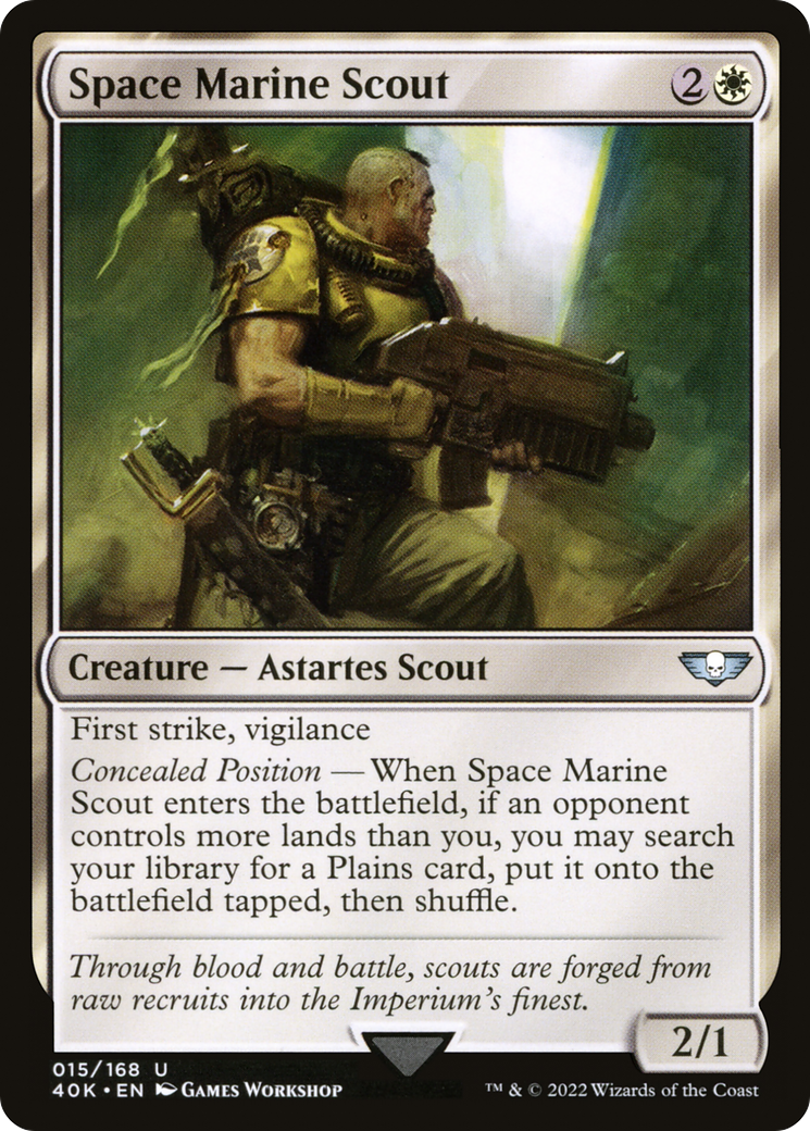 {C} Space Marine Scout [Universes Beyond: Warhammer 40,000][40K 015]