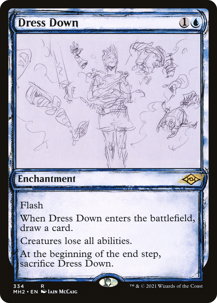 {R} Dress Down (Showcase) (Foil): (Showcase) [Modern Horizons 2] [MH2 334]