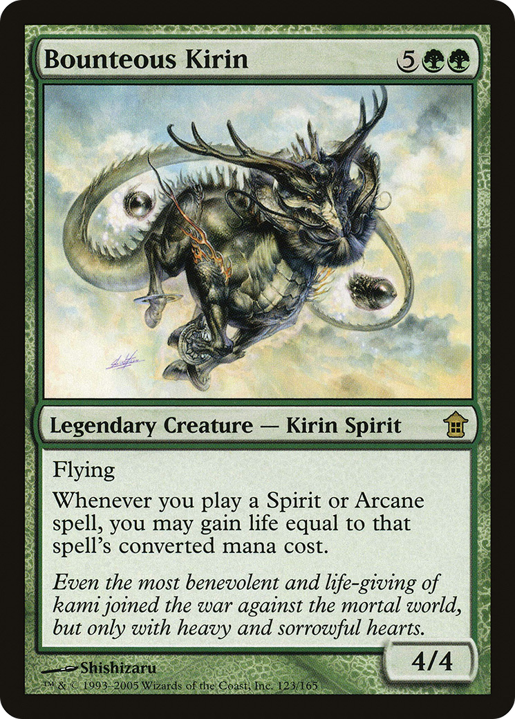 {R} Bounteous Kirin [Saviors of Kamigawa][SOK 123] - Misty Mountain Games