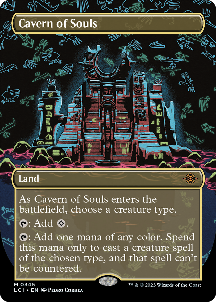 {@R} Cavern of Souls (0345) (Borderless) [The Lost Caverns of Ixalan][LCI 345]