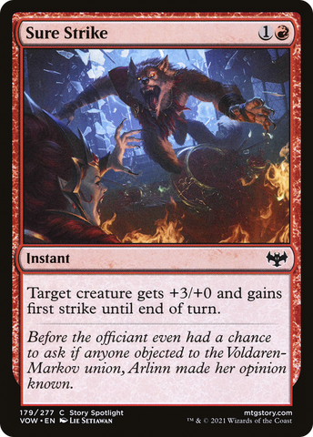 {C} Sure Strike [Innistrad: Crimson Vow][VOW 179]