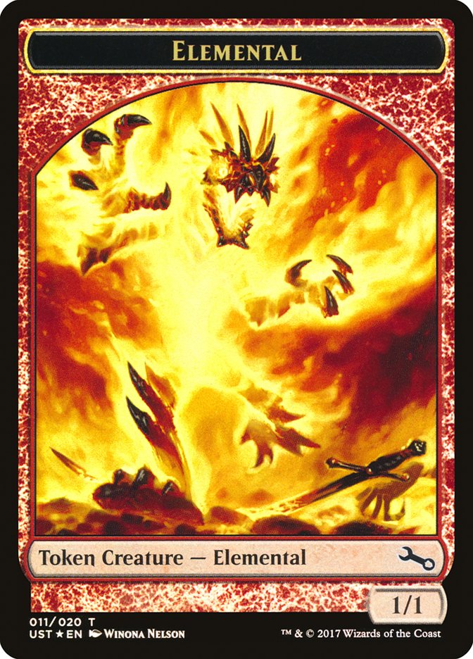 {T} Elemental // Elemental Double-sided Token (011/020) [Unstable Tokens][TUST 011]