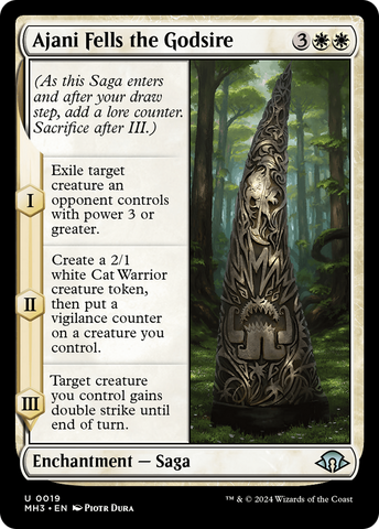 {C} Ajani Fells the Godsire [Modern Horizons 3][MH3 019]