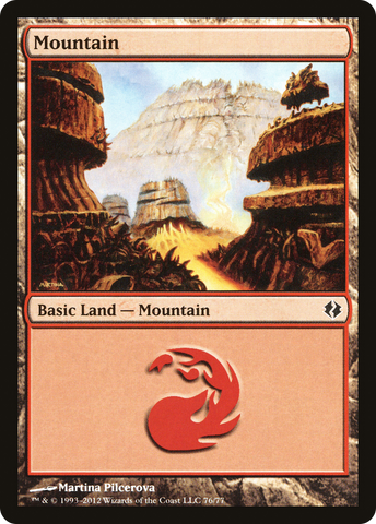 {B}[DDI 076] Mountain (76) [Duel Decks: Venser vs. Koth]