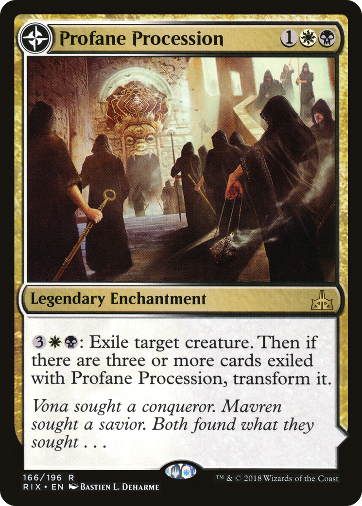{R} Profane Procession // Tomb of the Dusk Rose [Rivals of Ixalan][RIX 166] - Misty Mountain Games