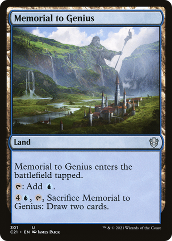 {C} Memorial to Genius [Commander 2021][C21 301]
