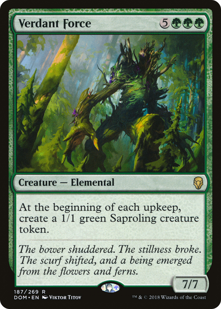 {R} Verdant Force [Dominaria][DOM 187] - Misty Mountain Games