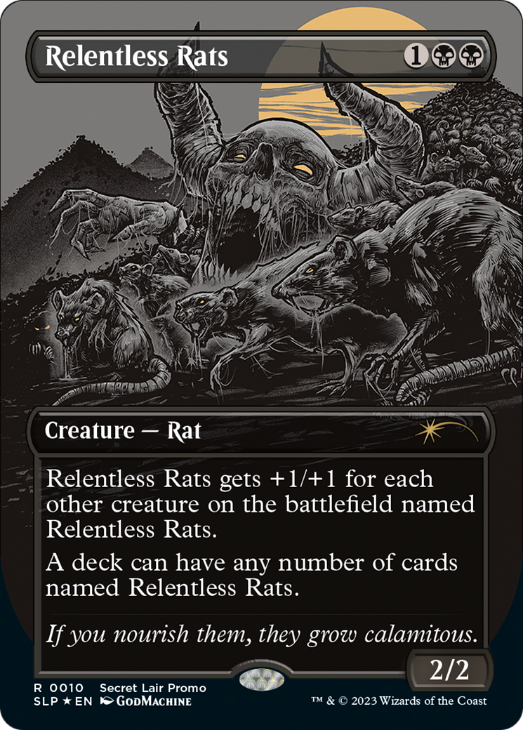 {R} Relentless Rats (Borderless) [Secret Lair Showdown][SLP 010]