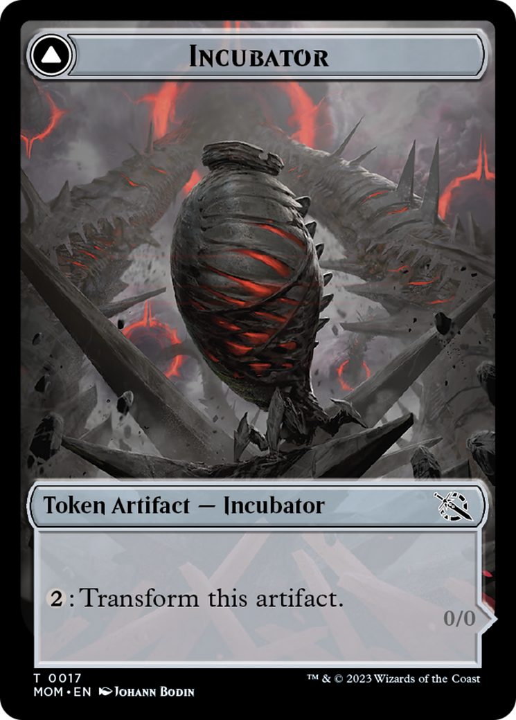 {T} Incubator // Phyrexian (17) Double-Sided Token [March of the Machine Tokens][TMOM 017]
