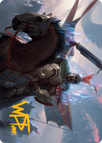 {A} Marshal of Zhalfir Art Card (Gold-Stamped Signature) [March of the Machine Art Series][GS AMOM 050]