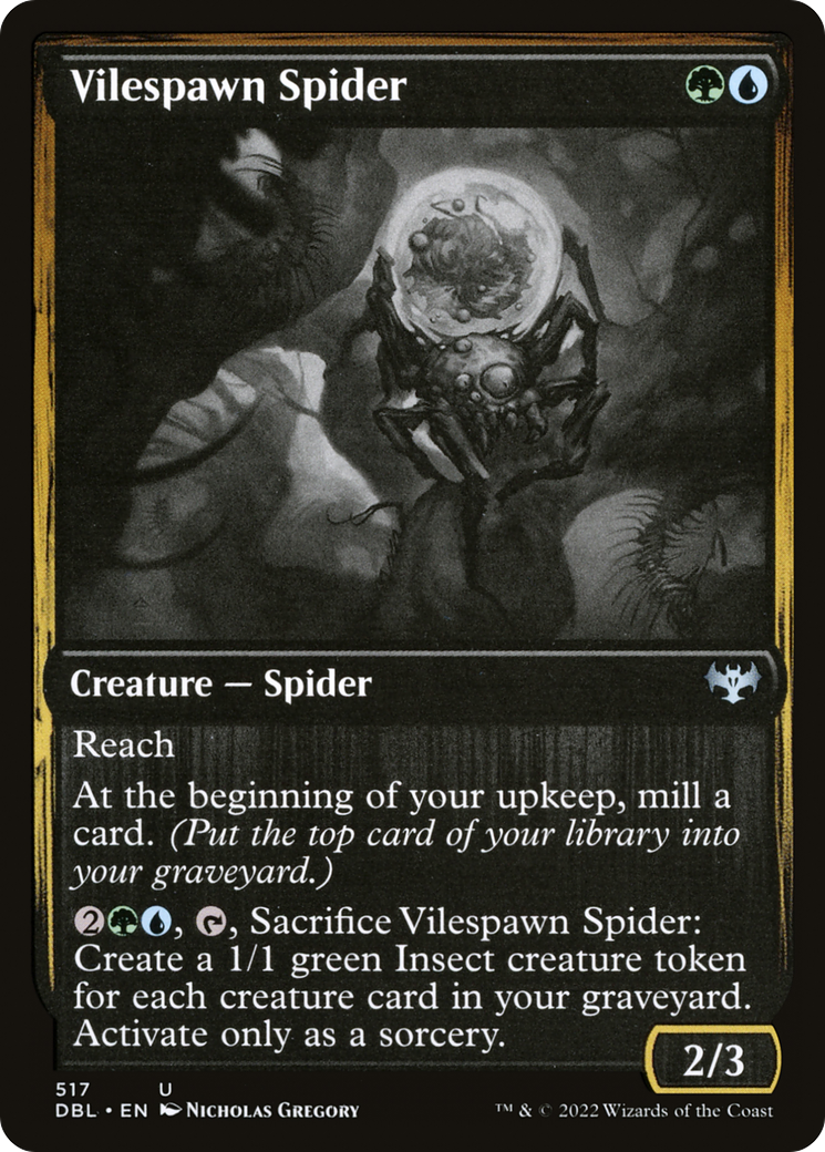 {C} Vilespawn Spider [Innistrad: Double Feature][DBL 517]