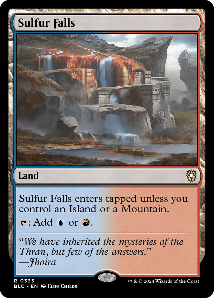 {R} Sulfur Falls [Bloomburrow Commander][BLC 333]