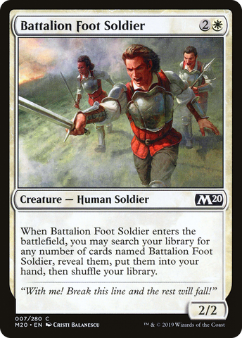 {C} Battalion Foot Soldier [Core Set 2020][M20 007]