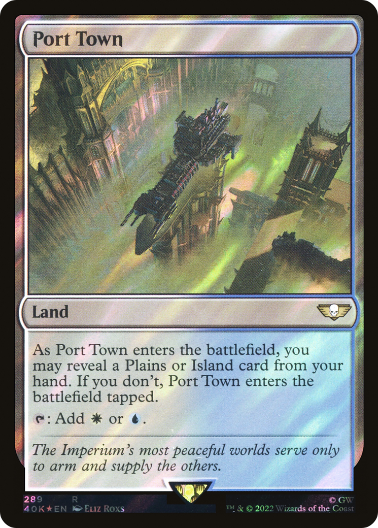 {R} Port Town (Surge Foil) [Universes Beyond: Warhammer 40,000][SF 40K 289]