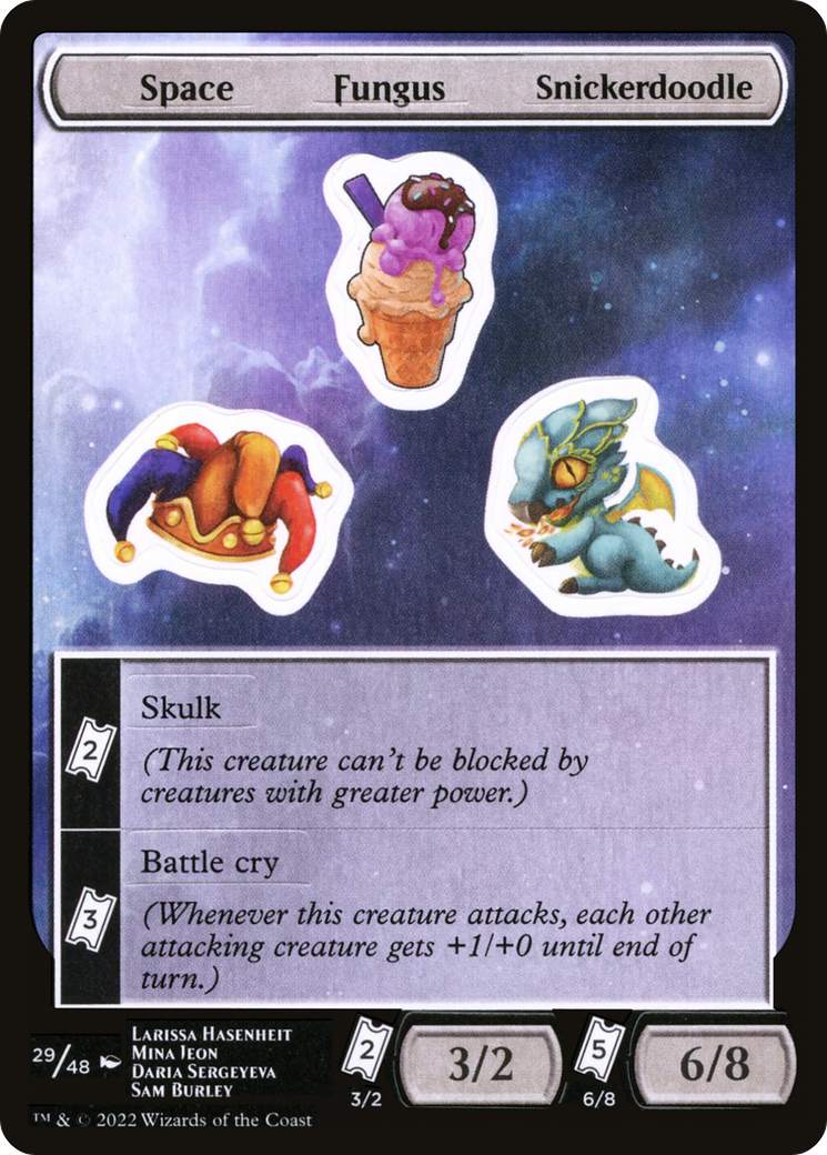 {C} Space Fungus Snickerdoodle [Unfinity Stickers][SUNF 029]