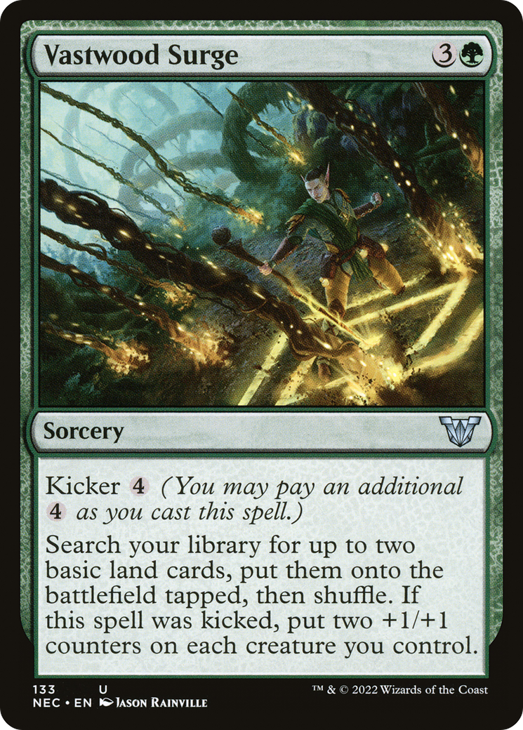{C} Vastwood Surge [Kamigawa: Neon Dynasty Commander][NEC 133]