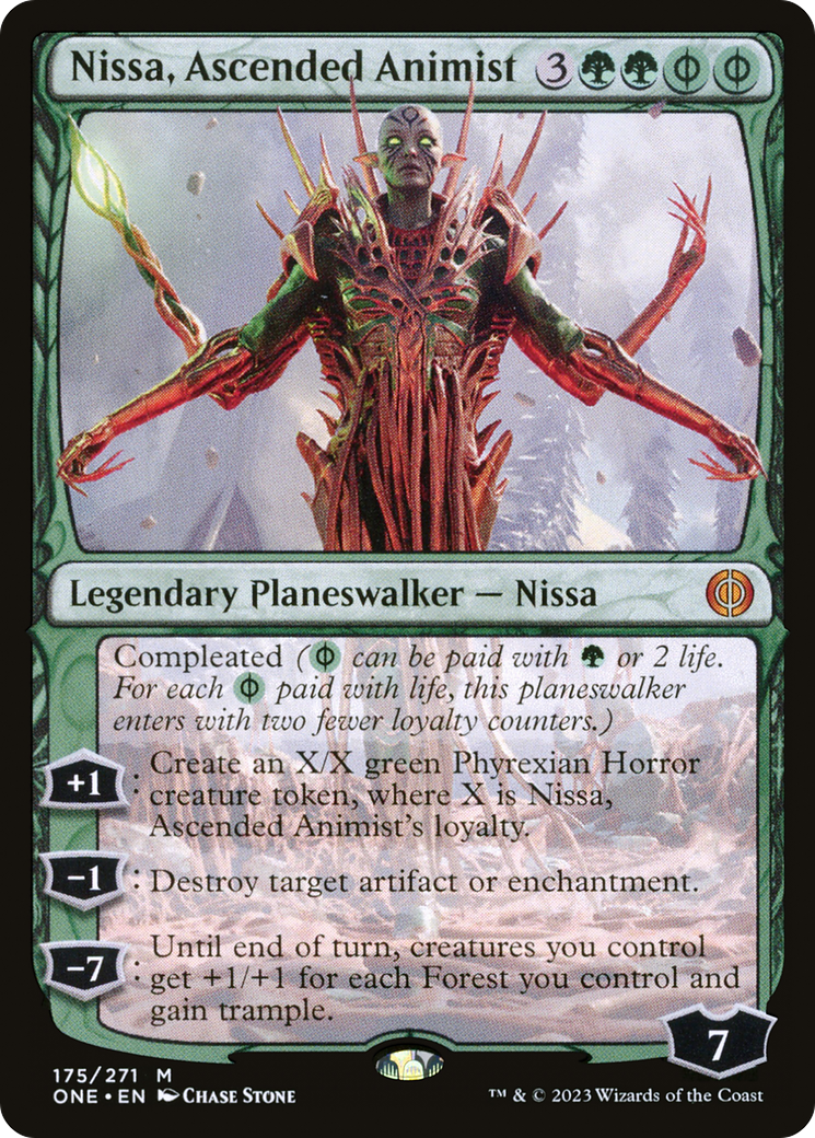 {R} Nissa, Ascended Animist [Phyrexia: All Will Be One][ONE 175]
