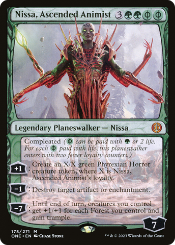 {R} Nissa, Ascended Animist [Phyrexia: All Will Be One][ONE 175]