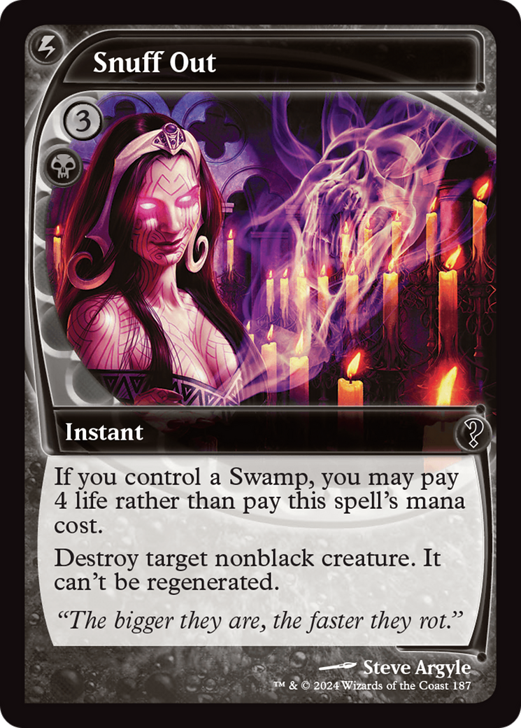 {C} Snuff Out (Future Sight) [Mystery Booster 2][MB2 187]