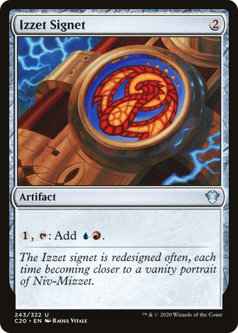 {C} Izzet Signet [Commander 2020][C20 243]