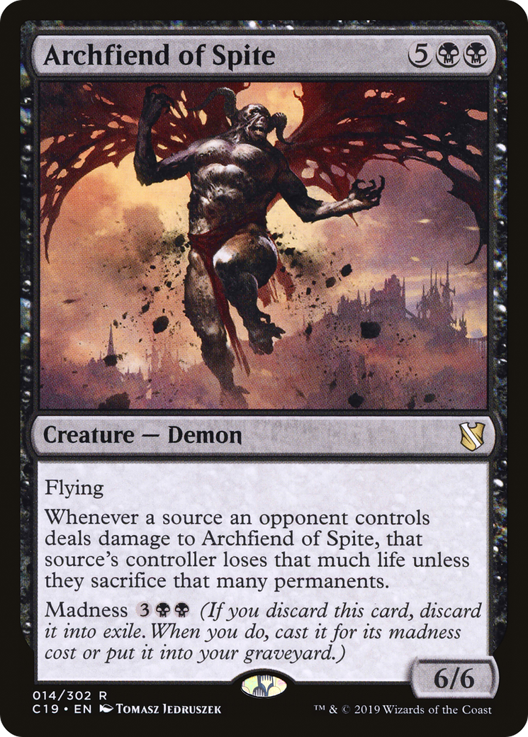 {R} Archfiend of Spite [Commander 2019][C19 014]