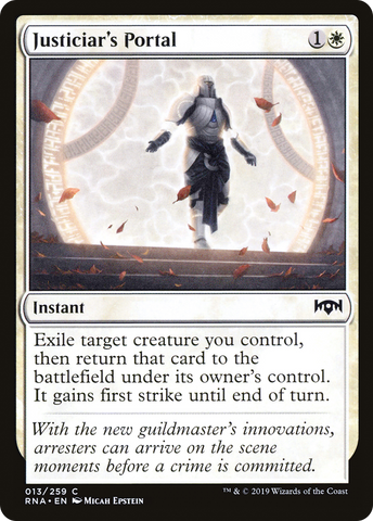 {C} Justiciar's Portal [Ravnica Allegiance][RNA 013]