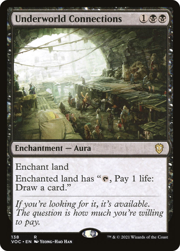 {R} Underworld Connections [Innistrad: Crimson Vow Commander][VOC 138]