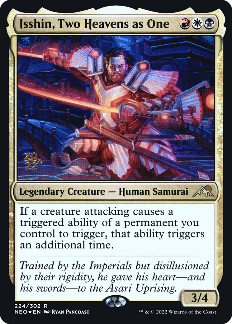 {R} Isshin, Two Heavens as One [Kamigawa: Neon Dynasty Prerelease Promos][PR NEO 224]
