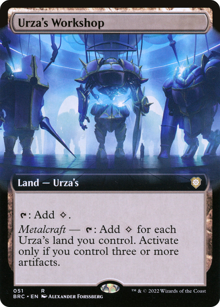 {R} Urza's Workshop (Extended Art) [The Brothers' War Commander][BRC 051]