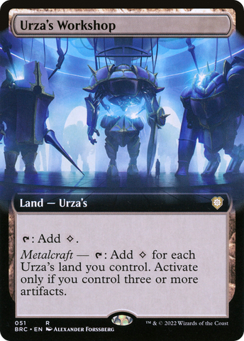 {R} Urza's Workshop (Extended Art) [The Brothers' War Commander][BRC 051]