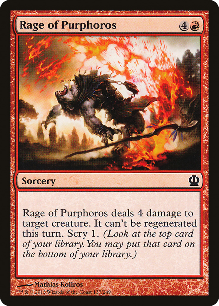 {C} Rage of Purphoros [Theros][THS 137] - Misty Mountain Games