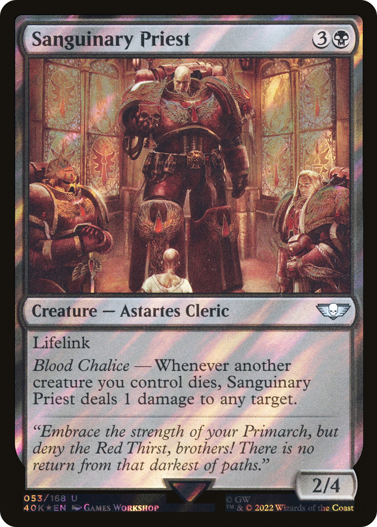{C} Sanguinary Priest (Surge Foil) [Universes Beyond: Warhammer 40,000][SF 40K 053]
