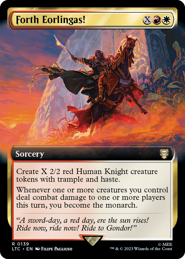 Forth Eorlingas! (Extended Art) [LTC 139] : (Extended Art) Foil