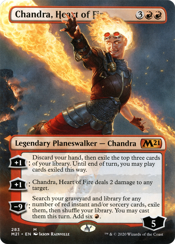 {R} Chandra, Heart of Fire (Borderless) [Core Set 2021][M21 283]