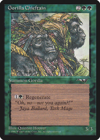 {C} Gorilla Chieftain (Two Gorilla Art) [Alliances][ALL 94B]