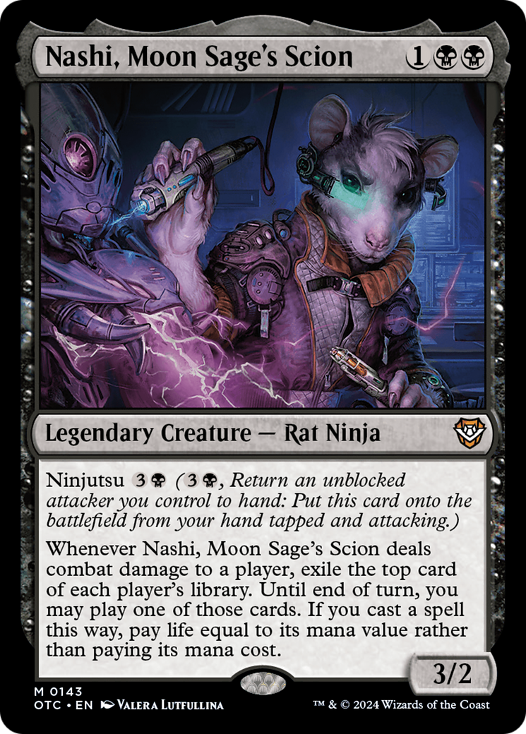 {R} Nashi, Moon Sage's Scion [Outlaws of Thunder Junction Commander][OTC 143]