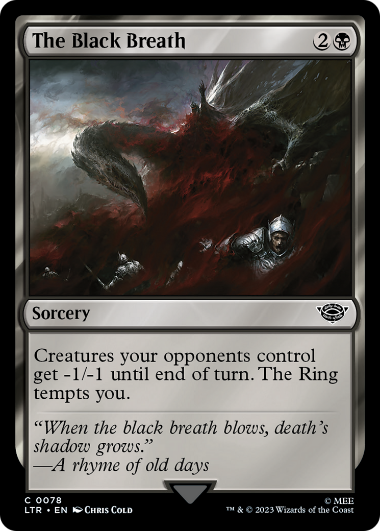 {C} The Black Breath [The Lord of the Rings: Tales of Middle-Earth][LTR 078]