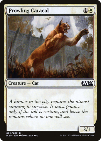 {C} Prowling Caracal [Core Set 2020][M20 309]